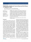 Research paper thumbnail of Optimization of Reinforced Concrete Beams and Steel Beams: A Comparative Study