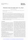 Research paper thumbnail of Photometric study of the double cluster h & χ Persei ⋆