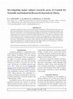 Research paper thumbnail of Investigating major subject research areas of Council for Scientific and Industrial Research Journals in Ghana