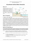 Research paper thumbnail of Groundwater-surface water interaction