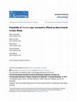 Research paper thumbnail of Palatability of Psolarea spp. Accessions Offered as Micro-Swards to Dairy Sheep