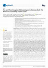 Research paper thumbnail of Pre- and Post-Slaughter Methodologies to Estimate Body Fat Reserves in Lactating Saanen Goats