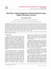 Research paper thumbnail of Real Time Accidents Diagnosis for Research Reactors using Adaptive Resonance Network