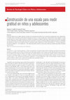 Research paper thumbnail of Construcción de una escala para medir gratitud en niños y adolescentes