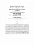 Research paper thumbnail of Cognitive and computer systems for understanding narrative text