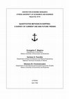 Research paper thumbnail of Quantitative Methods in Shipping : A Survey of Current Use and Future Trends