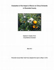 Research paper thumbnail of Evaluation of the Impact of Boron on Citrus Orchards in Riverside County