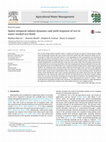 Research paper thumbnail of Spatio-temporal salinity dynamics and yield response of rice in water-seeded rice fields