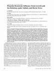 Research paper thumbnail of Pistachio rootstocks influence scion growth and ion relations under salinity and boron stress