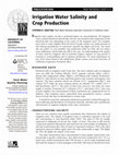 Research paper thumbnail of Irrigation water salinity and crop production