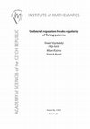 Research paper thumbnail of RE PU BL IC Unilateral regulation breaks regularity of Turing patterns