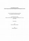 Research paper thumbnail of Sustainability Accounting : Towards Improved Information Management and Management Control