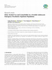 Research paper thumbnail of Risky Alcohol Use and Comorbidity in a Swedish Adolescent Emergency Psychiatric Inpatient Population