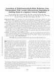 Research paper thumbnail of Association of Methylenetetrahydrofolate Reductase Gene Polymorphism With Carotid Atherosclerosis Depending on Smoking Status in a Japanese General Population