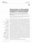 Research paper thumbnail of Characterization of a Mouse Model of Emphysema Induced by Multiple Instillations of Low-Dose Elastase