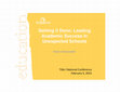 Research paper thumbnail of Getting It Done: Leading Academic Success in Unexpected Schools