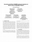 Research paper thumbnail of Accurate and efficient QM / MM molecular dynamics on 86 , 016 cores of SuperMUC Phase 2