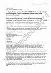 Research paper thumbnail of A Rapid, Precise, And Sensitive LC–MS/MS Method for Quantitative Determination of Urinary Dopamine by Simple Liquid-liquid Extraction Technique