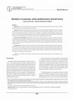 Research paper thumbnail of Newborn screening: what pediatricians should know