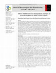 Research paper thumbnail of Effect of different weed management practices on growth attributes of onion (Allium cepa L.)