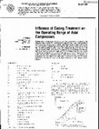 Research paper thumbnail of Influence of Casing Treatment on the Operating Range of Axial Compressors