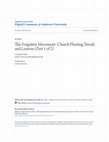 Research paper thumbnail of The Forgotten Movement: Church Planting Trends and Lessons (Part 1 of 2)