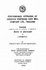 Research paper thumbnail of Performance appraisal of Charoan Pokphand feedmill company Ltd., Thailand