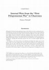 Research paper thumbnail of Internal Wars from the "First Peloponnesian War" to Chaeronea