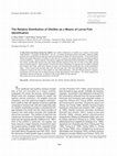 Research paper thumbnail of The Relative Distribution of Otoliths as a Means of Larval Fish Identification