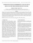 Research paper thumbnail of Comparative Study of Experimental and Analytical Results of FRP Strengthened Beams in Flexure