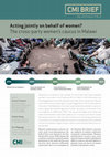 Research paper thumbnail of Acting jointly on behalf of women? The cross-party women’s caucus in Malawi