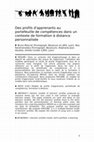 Research paper thumbnail of Des profils d'apprenants au portefeuille de compétences dans un contexte de formation à distance personnalisée