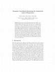 Research paper thumbnail of Dynamic Case Based Reasoning for Contextual Reuse of Experience