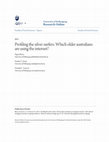 Research paper thumbnail of Profiling the silver surfers: Which older australians are using the internet?