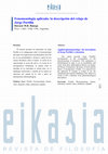 Research paper thumbnail of Fenomenología aplicada: la descripción del relajo de Jorge Portilla