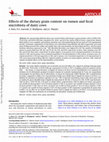 Research paper thumbnail of Effects of the dietary grain content on rumen and fecal microbiota of dairy cows