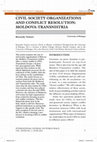 Research paper thumbnail of Civil Society Organizations and Conflict Resolution: Moldova-Transnistria