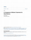 Research paper thumbnail of A Comparison of Different Treatments for Mesothelioma