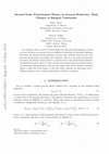 Research paper thumbnail of Second order perturbation theory in general relativity: Taub charges as integral constraints