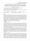 Research paper thumbnail of A Mediation Analysis of Spirituality: Wellbeing and Academic Performance in first-Generation and Low-income College Students