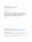 Research paper thumbnail of Just Between Us Girls: Discursive Spaces from America's First Gay Magazine to the World's Last Website for Queer Women, 1947-2019