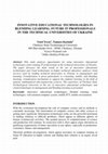 Research paper thumbnail of Innovative Educational Technologies in Blending Learning. Future It Professionals in the Technical Universities of Ukraine