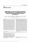 Research paper thumbnail of Comparison of the cost-effectiveness of three approaches to screening for and treating sight-threatening diabetic retinopathy