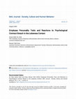 Research paper thumbnail of Employee Personality Traits and Reactions to Psychological Contract Breach in the Lebanese Context