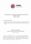 Research paper thumbnail of L'interaction en situation de certification de FLE, un regard critique