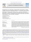 Research paper thumbnail of Examination of an antecedent communication intervention to reduce tangibly maintained challenging behavior: a controlled analog analysis