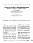 Research paper thumbnail of Aplicación del método Matte como estrategia para el fortalecimiento del proceso lector en el grado primero en una institución educativa