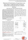 Research paper thumbnail of Detection Classification of Lung Cancer at an Early Stage by Applying Feature Extraction-Optimization and Neural Network on Hybrid Structure