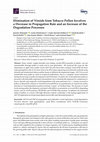 Research paper thumbnail of Elimination of Viroids from Tobacco Pollen Involves a Decrease in Propagation Rate and an Increase of the Degradation Processes