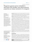 Research paper thumbnail of Mangosteen pericarp extract embedded in electrospun PVP nanofiber mats: physicochemical properties and release mechanism of α-mangostin